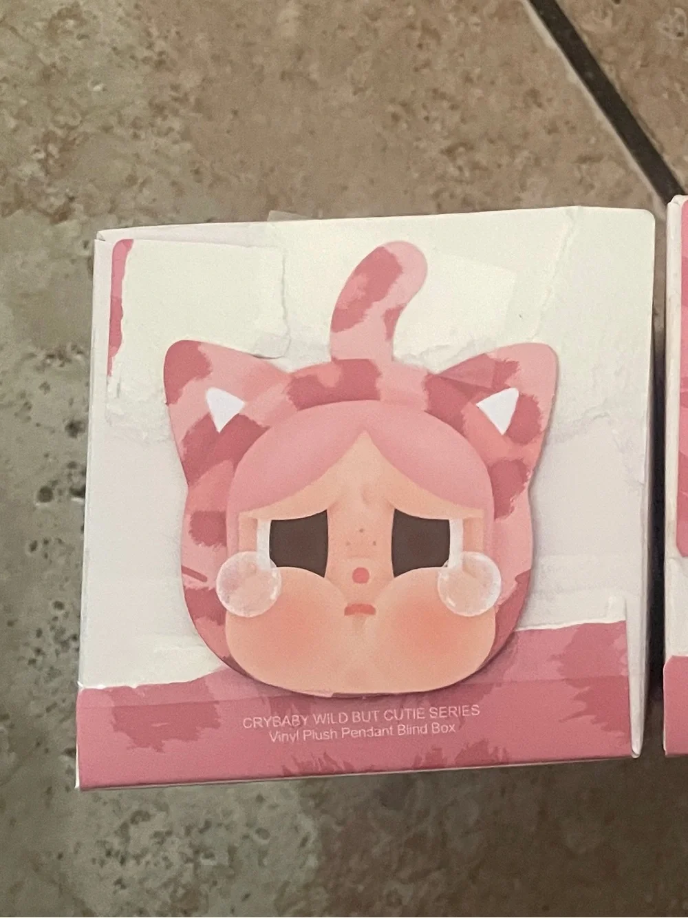POPMART CRYBABY Wild but Cutie Pink Keychain.